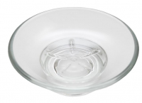 Мыльница стеклянная НС-001, прозрачный