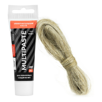 Набор Паста уплотнительная 25г универсальная Masterpak (ВОДА/ГАЗ) + лен 7гр. 131743 1/10