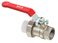 Кран шар руч 25*3/4 г латунь никель RTP 1/30