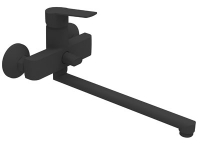 Смеситель д/ванны шар. с изливом L-30см. перекл.душа  221310 d35 Каскад черный GOTA ROCIO 1/10