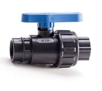 Кран шаров. для ПНД труб компрес. внутр.рез. 1*1 РосТурПласт РАСПРОДАЖА