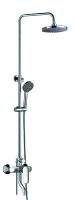 Душевая система 3-х функц. со смесителем и коротким изливом (троп.душ,лей.стац.) латунь 10245 Нью-Форест GOLDEN FOX 1/1