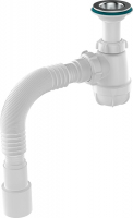Сифон 1 1/4*40 с гофрой 40*40/50 Aquant S2015 1/35 (аналог C2015)
