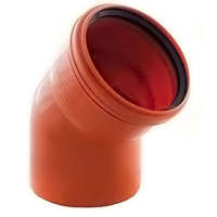 Отвод 110 угол 45 Рыжая (наруж.канал.) Россия 1/20