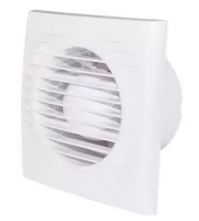 Вентилятор D100 осевой вытяжной с обратным клапаном с тяговым выкл. ВИЕНТО 100СКВ 1/24