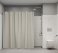 Шторка д/ванной с кольцами 200*240см, бежевый, BL02P24i11 Iddis