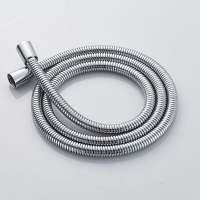 Шланг д/душа 150см имп.-имп. хром, двойной замок, нерж.ст., прокладка с сеткой (FU8240C) GOLDEN FOX® блистер