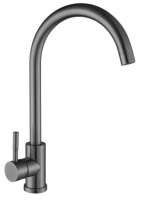 Смеситель  Ломонд д/кухни шар. с высоким изливом оружейная сталь 11340 нержав.сталь GOLDEN FOX® 1/10