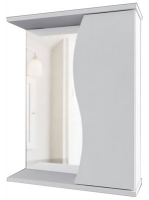 Шкаф зеркальный Токай 500 прав (1 дверь) белый GOTA ROCIO