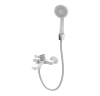 Смеситель д/ванны шар. с коротким изливом, литой G222210 d35 Каскад белый GOTA ROCIO 1/10