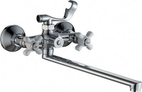 Смеситель д/ванны с 2-мя рукоятками с длинным изливом перекл.душа G324910 Blanes GOTA ROCIO® 1/10 