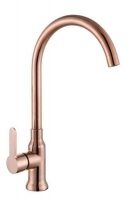 Смеситель Ломонд д/кухни шар. с высоким изливом 11334 медь нержав.сталь GOLDEN FOX 1/10