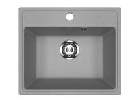 Мойка Модель GR 490-003 (светло-серый) матовая SOFT-TOUCH 490*420*170 с сифоном GOTA ROCIO