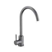 Смеситель д/кухни шар. с высоким изливом Булат нерж.сталь цвет графит 511517 АНТЕЙ 1/10