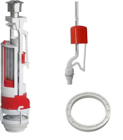 Арматура д/бачка 2-х кноп. металл. ниж/подв ИНКОЭР D40 (СБ2-НпрНРФ-АА-В-Р) 5-3-3-4 1/20