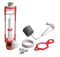 Арматура д/бачка кноп. белая бок/подв, мембранный клапан РБМ АС-7.1 Тула 1/20