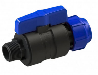 Кран шаров. для ПНД труб компрес. наруж.рез. 25*1/2 ITAL/SPEKTR