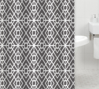 Штора д/ванной комнаты с кольцами GOTA ROCIO® Geometric 180*180 1/25