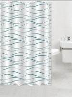 Штора д/ванной комнаты с кольцами GOTA ROCIO® Aqua Blue 180*180 1/25 Штора д/ванной комнаты с кольцами GOTA ROCIO® Aqua Blue 180*180 1/25