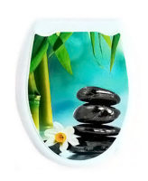 Сиденье д/унитаза жёсткое Океан "Три камня"