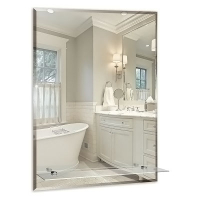 Зеркало 495*685 шв "Модерн-Люкс" с фацетом с полкой