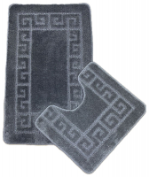 Набор ковриков д/ванной 2 предмета 55*90(55*85)/45*55 Zalel Grey