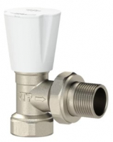 Вентиль д/радиатора ручной регулировки 1/2 угловой никель РТП Вентиль д/радиатора ручной регулировки 1/2 угловой никель РТП