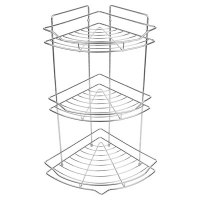 Полка металл. угловая 3-х ярусная АЕ-436 хром Sakura