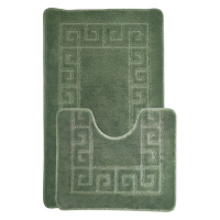 Набор ковриков д/ванной 2 предмета 55*90(55*85)/45*55 Zalel L.Green