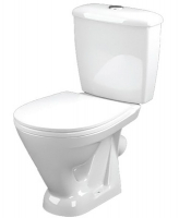 Унитаз-компакт Радуга тарельчатый белый с сиденьем, с арматурой Комбо (кат.С) (г.Ст.Оскол)
