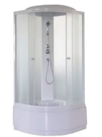 Душ.кабина 80*80*215 высокий поддон, мат.стекло, белый профиль EF821 PARLY (3 части) Душ.кабина 80*80*215 высокий поддон, мат.стекло, белый профиль EF821 PARLY (3 части)