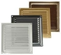 Решетка вентиляционная 120*120 металл. РМ1212 бежевая