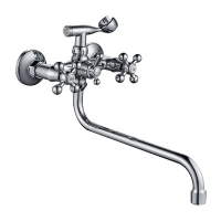 Смеситель д/ванны с 2-мя рукоятками с изливом S-35см. перекл.душа  G314510 Свежесть GOTA ROCIO® 1/10 