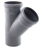 Тройник 110 угол 45 для внутр.канал. РТП 1/24