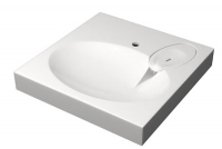 Умывальник на стир.машину Мэйси (сигн.бел) с кроншт. и сифоном V5D1 Gota Rocio 592*592*90