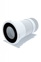 Слив д/унитаза 250/550 гибкий с металл. спиралью выпуском 110мм  Ани Пласт К928 1/20 (530864)