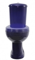 Унитаз-компакт Дора синий гор.выпуск Комбо (кат.С) (г.Ст.Оскол)