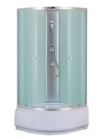 Душ.каб.900*900*1950 выс.акр.поддон,мат.ст. NG-7308-08BK б/крыши (аналог 777 BK)