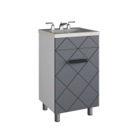 Подстолье Куба 500 (1 дверь) графит под умывальник Фостер 500 GOTA ROCIO