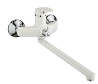 Смеситель д/ванны шар. с изливом L-30см, с перекл. душа цвет белый Зима 2272127 АНТЕЙ 1/10