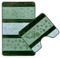 Набор ковриков д/ванной 2 предмета 60*100/50*60 HURREM Green