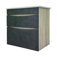 Подстолье Женева 750 (2 ящика) Дуб сонома/Графит бетон под ум.Quadro 750 GOLDEN FOX