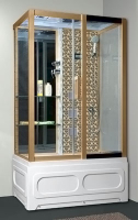 Душ.каб.1200*820*2150 выс.акр.под,стенки золото NG-7716GR