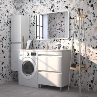 Подстолье Комфорт 470 белый /под стиральную машину под умывальник Марсал 110 GOTA ROCIO 