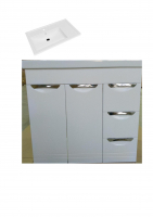 Подстолье Джика 800 (2 двери + 3 ящика) белый под умывальник Фостер 800П, Gota Rocio Подстолье Джика 800 (2 двери + 3 ящика) белый под умывальник Фостер 800П, Gota Rocio