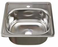 Мойка врез 38х38 (0,6) вып 1 1/2 15см с гофросифоном