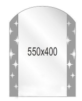 Зеркало 400*550 шв Н-311 б/п пескоструйная графика Зеркало 400*550 шв Н-311 б/п пескоструйная графика