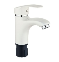 Смеситель д/умывальника шар. креп.гайка цвет белый Зима 1072127 d35 АНТЕЙ 1/10