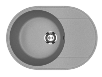 Мойка Модель GR 610-003 (светло-серый) матовая SOFT-TOUCH 610*470*175 с сифоном GOTA ROCIO