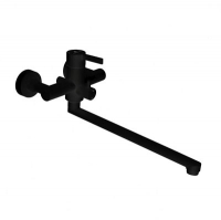 Смеситель д/ванны шар. с длинным изливом перекл.душа G016094 Black&White черный GOTA ROCIO® 1/10 Смеситель д/ванны шар. с длинным изливом перекл.душа G016094 Black&White черный GOTA ROCIO® 1/10